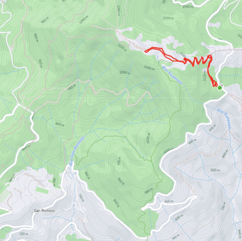 Monte Bignone-Strava-kart